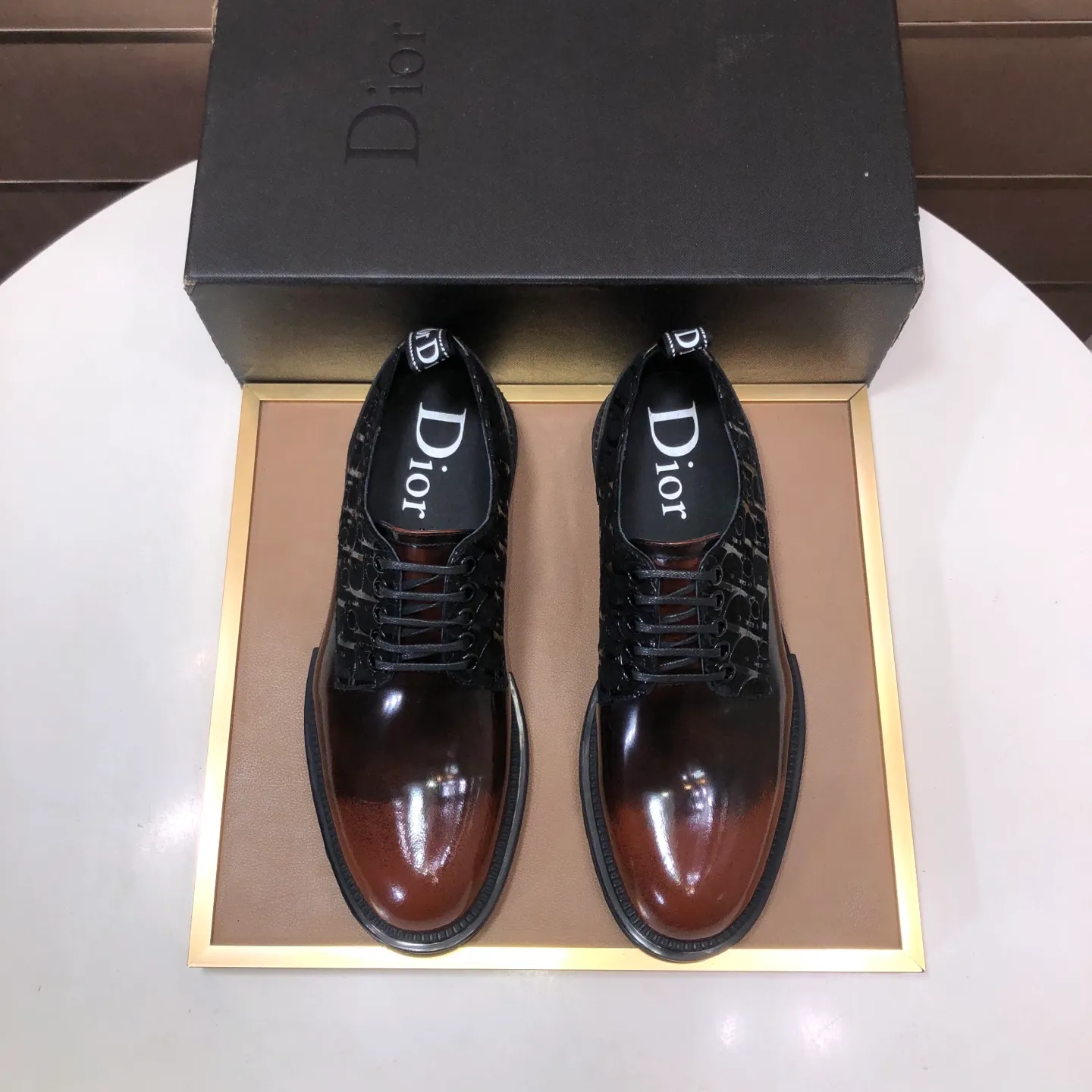Men's shoes 💰720💰[Dior] (water-dyed cowhide lining) Dior original 1:1 high-quality factory, imported original materials, imported raw cowhide, water-dyed cowhide lining, original TPU outsole, code number: 38-44 (45 customized)